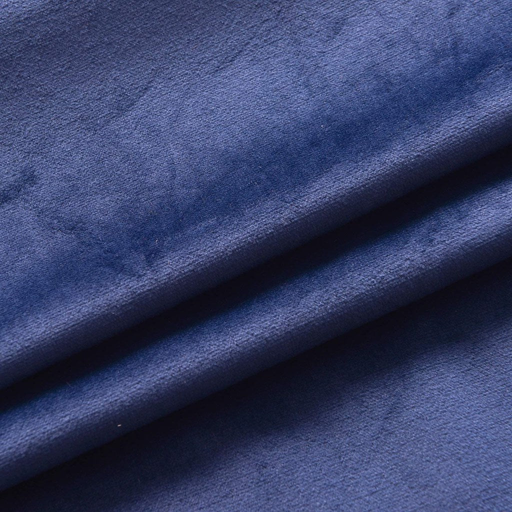 Draperie din catifea cu rejansa din bumbac tip fagure, Madison, densitate 700 g/ml, Albastru, 1 buc