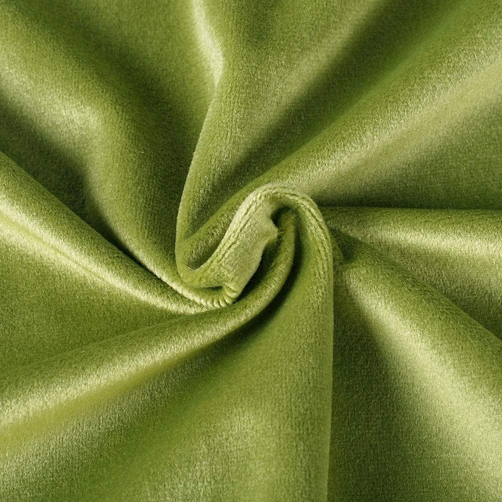 Draperie din catifea cu inele albe, Madison, densitate 700 g/ml, Moss green, 1 buc