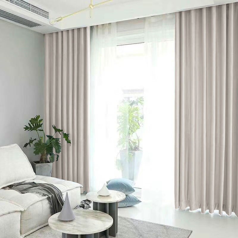 Set draperie din catifea blackout cu rejansa transparenta cu ate pentru galerie, Madison, densitate 700 g/ml, Perfectly Pale, 2 buc