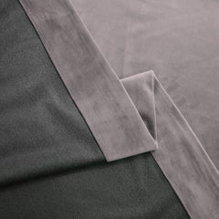 Set draperie din catifea blackout cu inele auriu antic, Madison, densitate 700 g/ml, Pale Silver, 2 buc