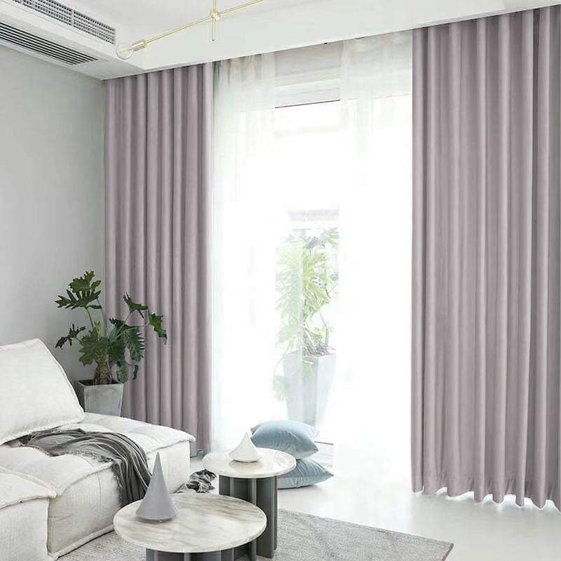 Set draperie din catifea blackout cu inele auriu antic, Madison, densitate 700 g/ml, Pale Silver, 2 buc