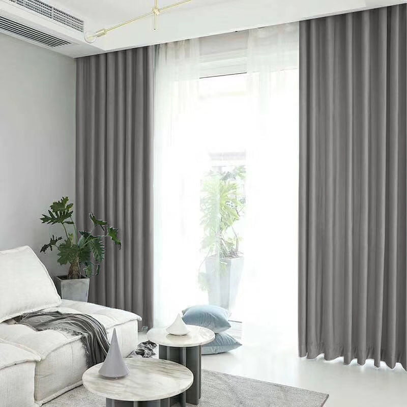 Set draperie din catifea blackout cu rejansa transparenta cu ate pentru galerie, Madison, densitate 700 g/ml, Tapa, 2 buc
