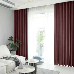 Set draperie din catifea blackout cu rejansa transparenta cu ate pentru galerie, Madison, densitate 700 g/ml, Temptress, 2 buc