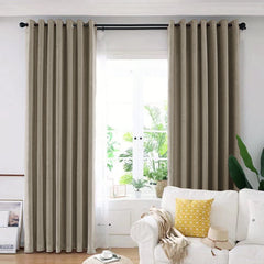 Draperie din catifea blackout cu inele argintii, Madison, densitate 700 g/ml, Stonewall, 1 buc