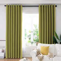 Draperie din catifea blackout cu inele argintii, Madison, densitate 700 g/ml, Sycamore, 1 buc
