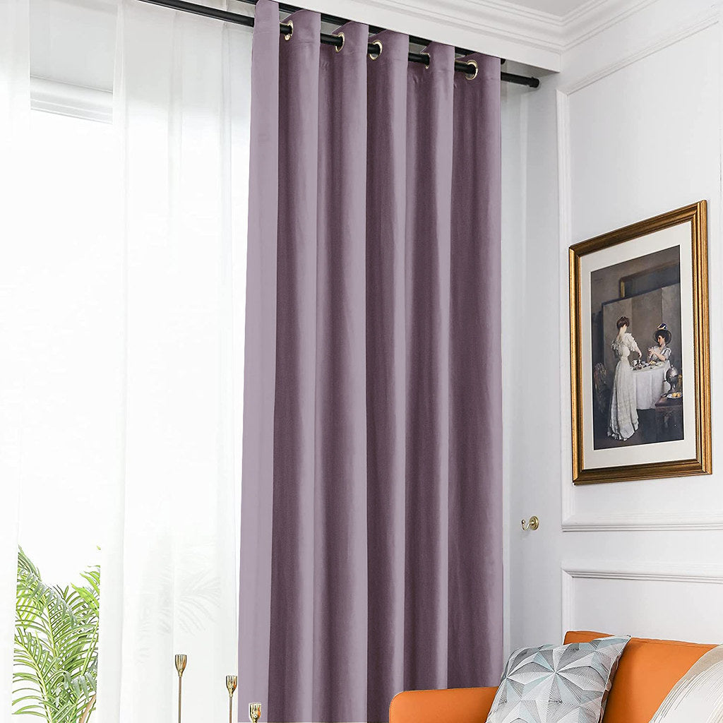 Set draperie din catifea blackout cu inele albe, Madison, densitate 700 g/ml, Venus, 2 buc