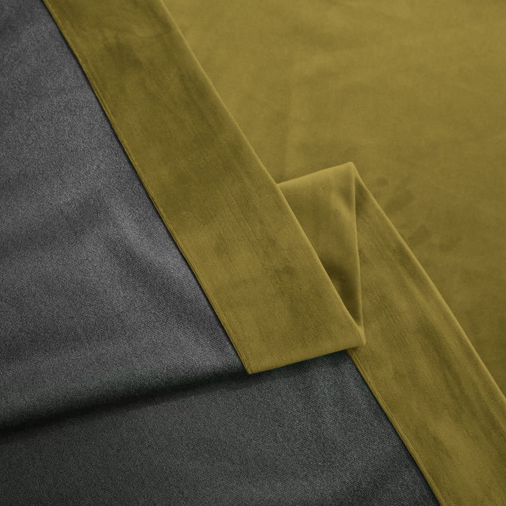 Draperie din catifea blackout cu rejansa din bumbac tip fagure, Madison, densitate 700 g/ml, Sycamore, 1 buc