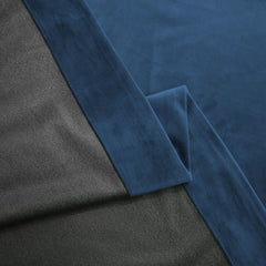 Draperie din catifea blackout cu rejansa din bumbac tip fagure, Madison, densitate 700 g/ml, Dark Cerulean, 1 buc