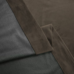 Draperie din catifea blackout cu inele auriu antic, Madison, densitate 700 g/ml, Taupe, 1 buc