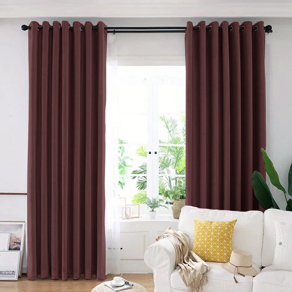Draperie din catifea blackout cu inele crom, Madison, densitate 700 g/ml, Temptress, 1 buc