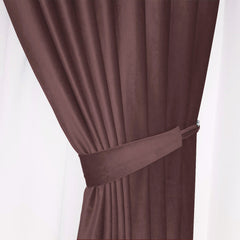 Draperie din catifea cu rejansa din bumbac tip fagure, Madison, densitate 700 g/ml, Regal purple, 1 buc