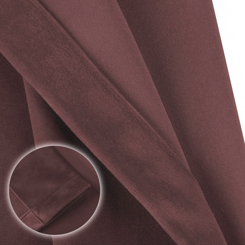 Draperie din catifea cu inele argintii, Madison, densitate 700 g/ml, Regal purple, 1 buc