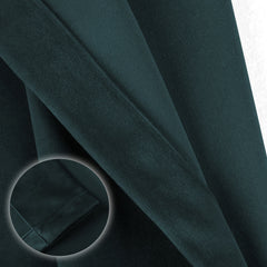 Draperie din catifea cu inele argintii, Madison, densitate 700 g/ml, Denim, 1 buc