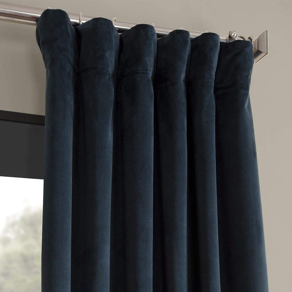 Draperie din catifea cu rejansa din bumbac tip fagure, Madison, densitate 700 g/ml, Aegean, 1 buc