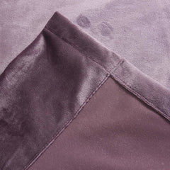 Draperie din catifea cu rejansa din bumbac tip fagure, Madison, densitate 700 g/ml, Mov inchis, 1 buc