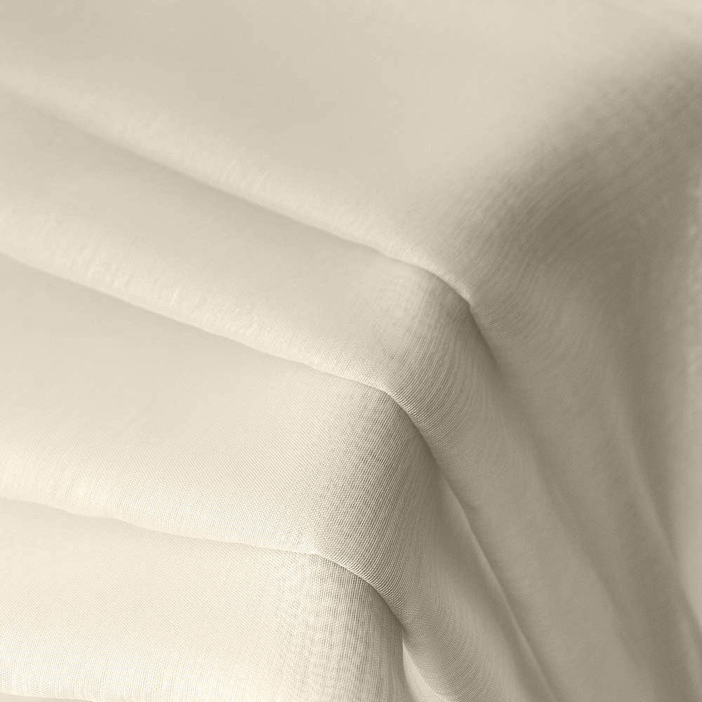 Set perdea tesatura in cu rejansa tip creion, Le Morne, Madison, Crem, 2 buc