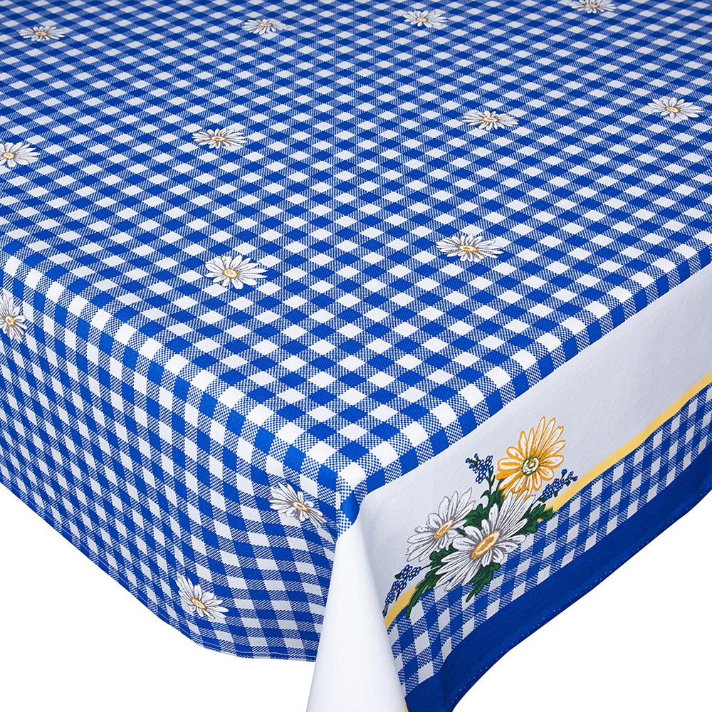 Fata de masa din bumbac 100%, Clasic romanesc, albastru, 1 buc