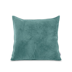 Perna decorativa matlasata din catifea cu model brodat, 180 g/m2, Palsha, Turcoaz