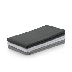 Set 3 prosoape de bucatarie din bumbac, stil clasic, Letty, Gri