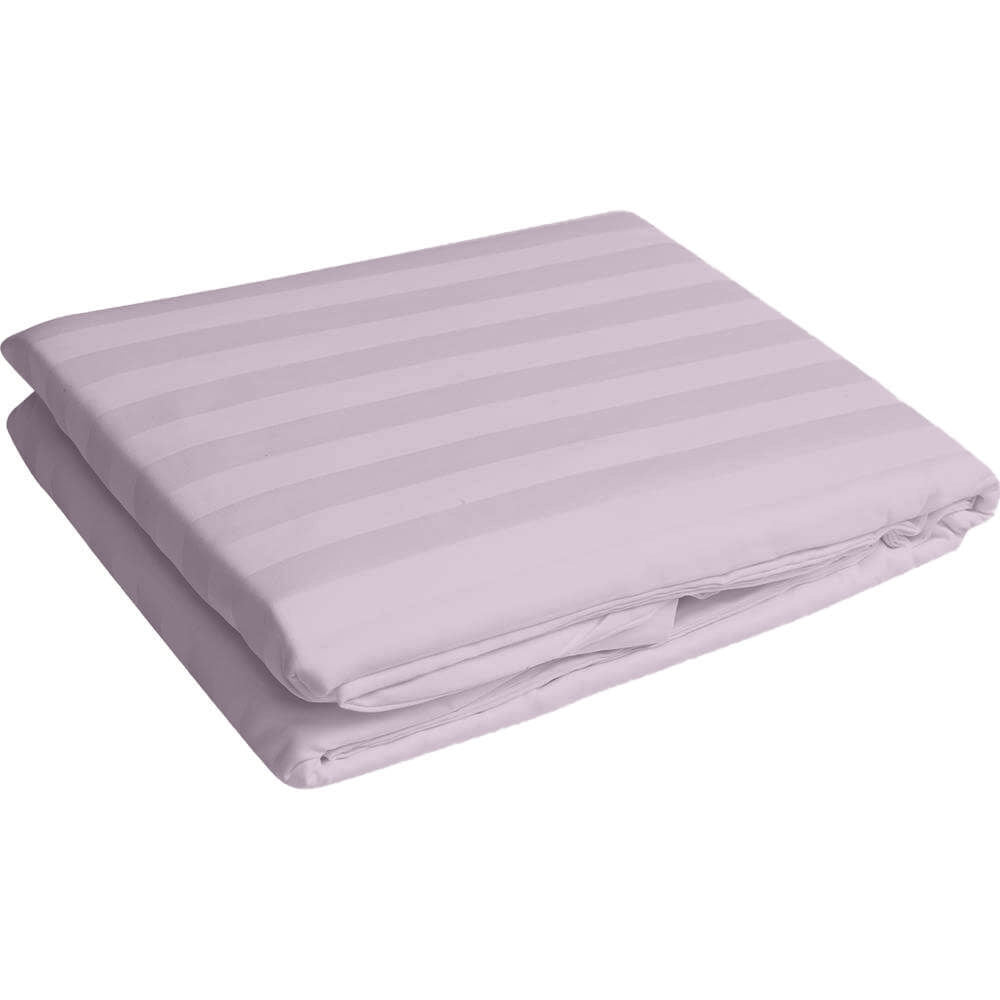 Cearsaf de pat cu elastic din damasc, densitate 130 g/mp, Lila