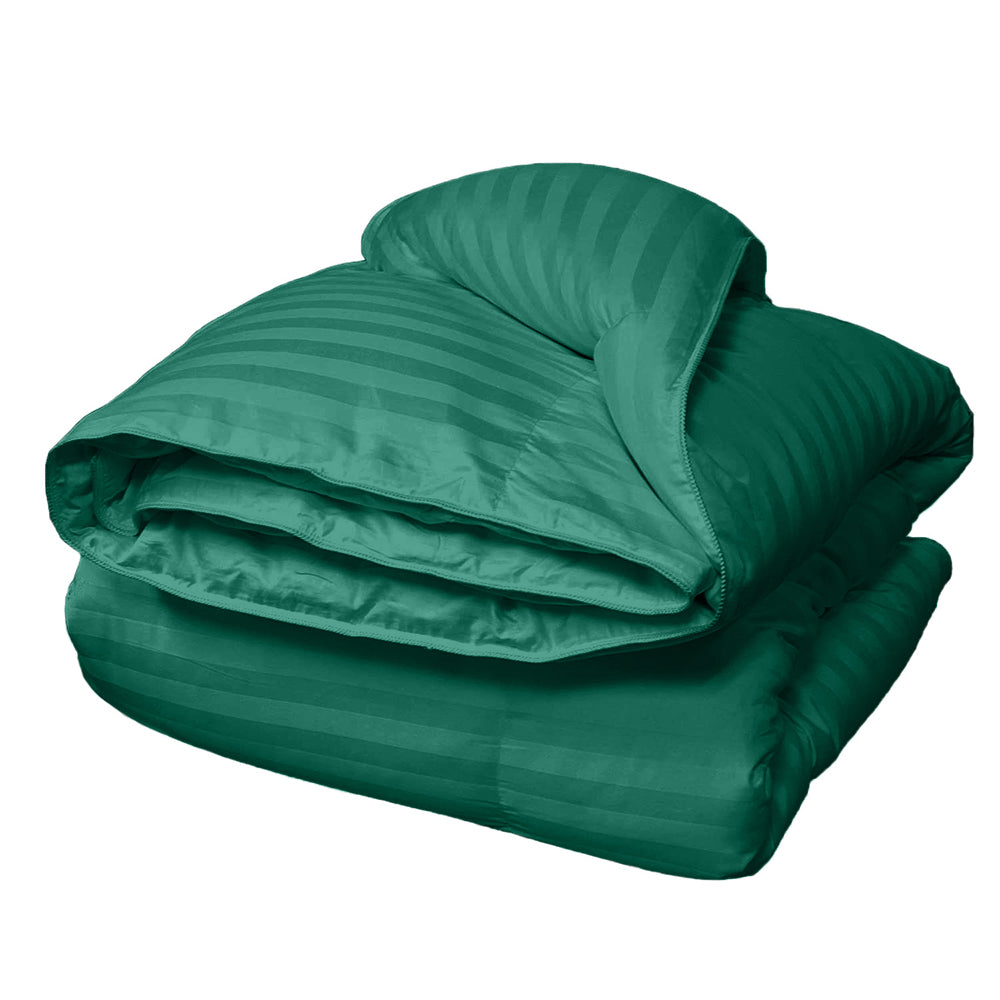 Pilota matlasata cu umplutura microfibra si invelis din damasc pentru vara, 200 g/mp, Verde smarald
