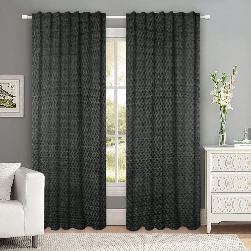 Draperie tip tesatura in cu rejansa transparenta cu ate pentru galerie, Madison, densitate 700 g/ml, Solin, 1 buc