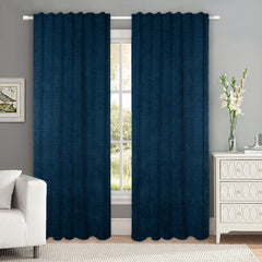 Set draperii tip tesatura in cu rejansa transparenta cu ate pentru galerie, Madison, densitate 700 g/ml, Fira, 2 buc