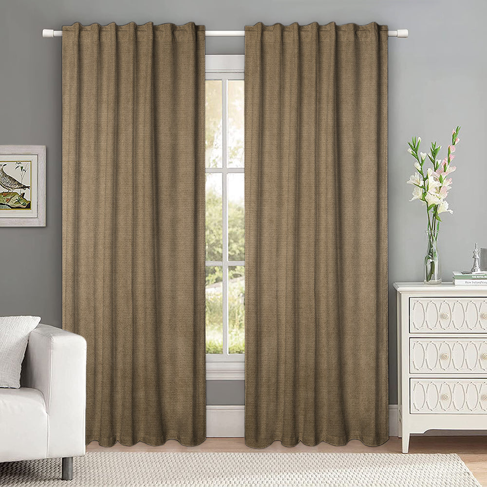 Draperie tip tesatura in cu rejansa transparenta cu ate pentru galerie, Madison, densitate 700 g/ml, Viggo, 1 buc