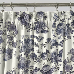 Set draperii blackout model floral cu rejansa din bumbac tip fagure, Madison, densitate 700 g/ml, Belarina Amethyst, 2 buc