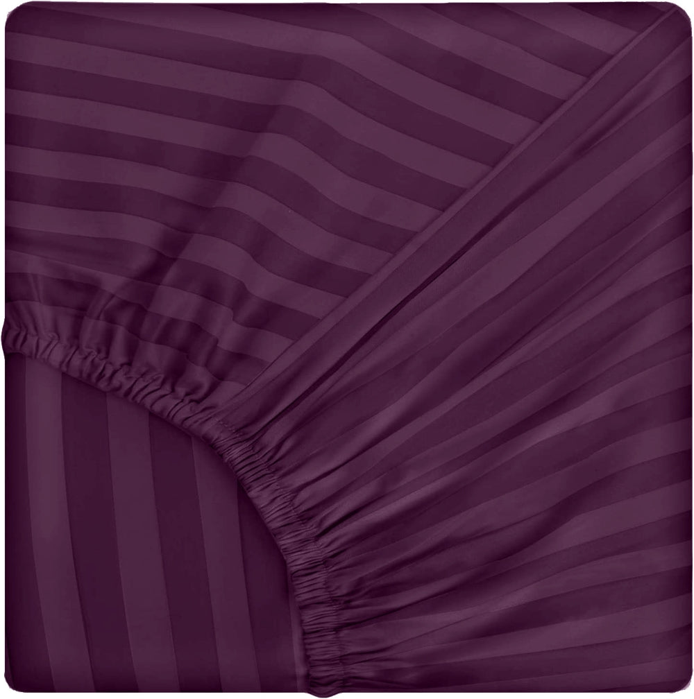 Cearsaf de pat cu elastic din damasc, densitate 130 g/mp, Mov