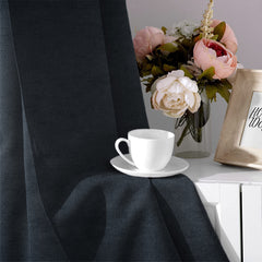 Set draperii tip tesatura in cu rejansa transparenta cu ate pentru galerie, Madison, densitate 700 g/ml, Faddei, 2 buc