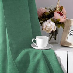 Set draperii tip tesatura in cu rejansa transparenta cu ate pentru galerie, Madison, densitate 700 g/ml, Fahim, 2 buc