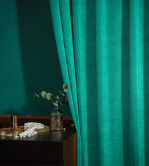 Set draperii tip tesatura in cu rejansa din bumbac tip fagure, Madison, densitate 700 g/ml, Marjan, 2 buc