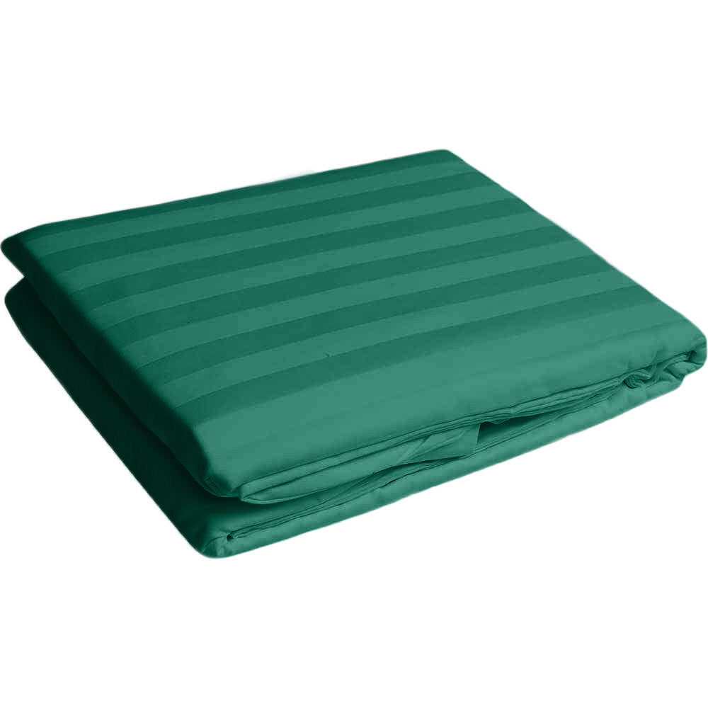 Cearsaf de pat din damasc, densitate 130 g/mp, Verde smarald