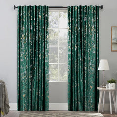 Draperie din catifea texturata cu rejansa transparenta cu ate pentru galerie, Madison, densitate 700 g/ml, Nayra, 1 buc