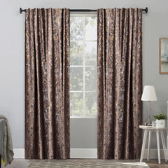 Draperie din catifea texturata cu rejansa transparenta cu ate pentru galerie, Madison, densitate 700 g/ml, Chantal, 1 buc