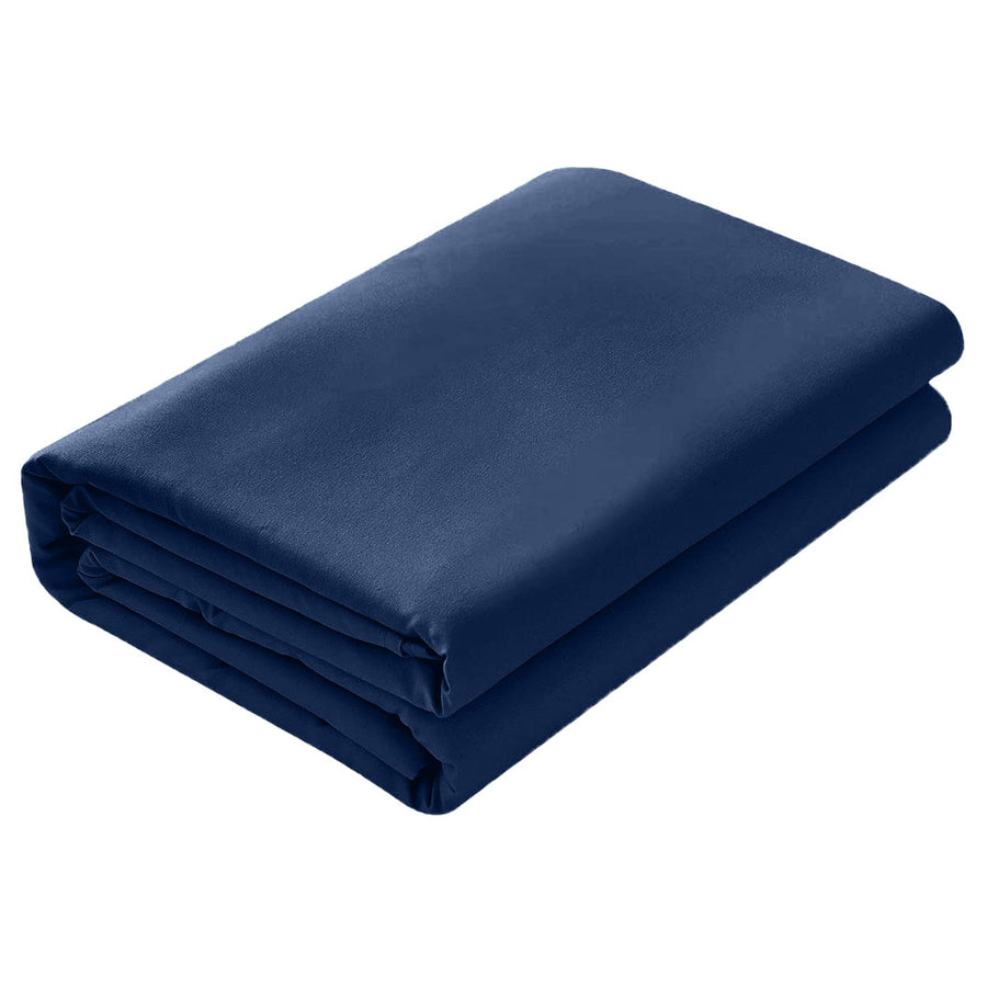 Cearsaf de pat cu elastic din bumbac ranforce 100%, densitate 120 g/mp, Albastru