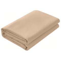 Cearsaf de pat din bumbac ranforce 100%, densitate 120 g/mp, Bej
