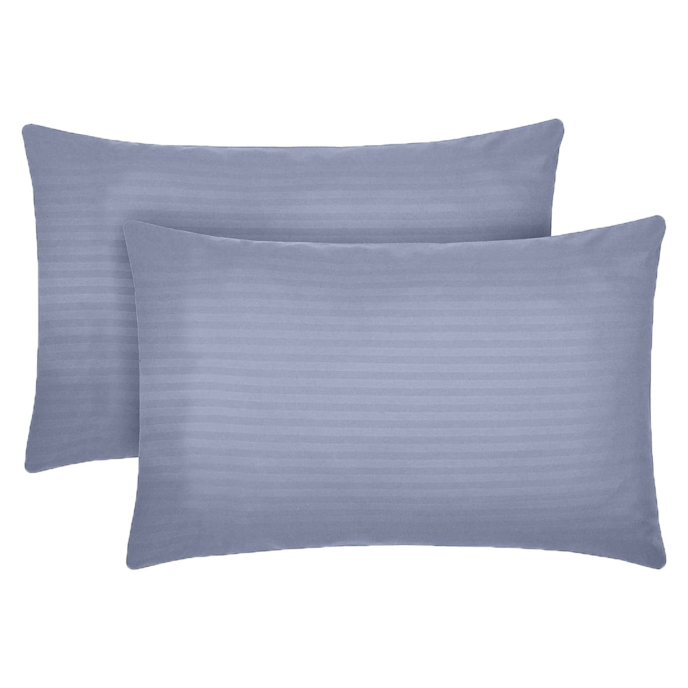 Set 2 huse perna din damasc, densitate 130 g/mp, Antracit