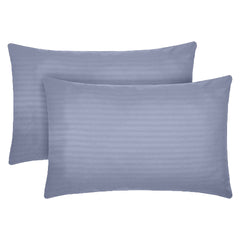 Set 2 huse perna din damasc, densitate 130 g/mp, Antracit