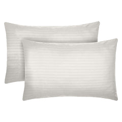 Set 2 huse perna din damasc, densitate 130 g/mp, Antracit
