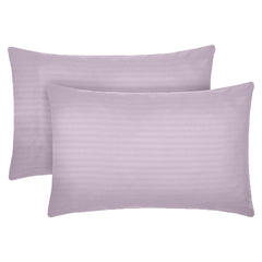 Set 2 huse perna din damasc, densitate 130 g/mp, Lila