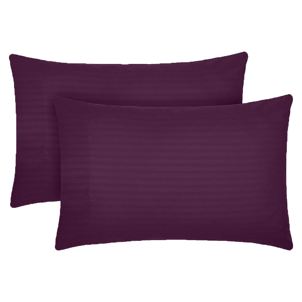 Set 2 huse perna din damasc, densitate 130 g/mp, Mov
