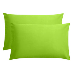 Set 2 huse perna din bumbac ranforce 100%, densitate 120 g/mp, Verde