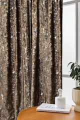 Set draperii din catifea texturata cu rejansa din bumbac tip fagure, Madison, densitate 700 g/ml, Kalida, 2 buc