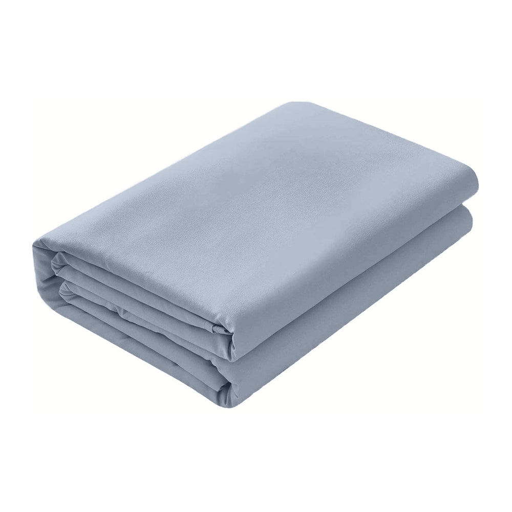 Cearsaf de pat din bumbac ranforce 100%, densitate 120 g/mp, gri deschis
