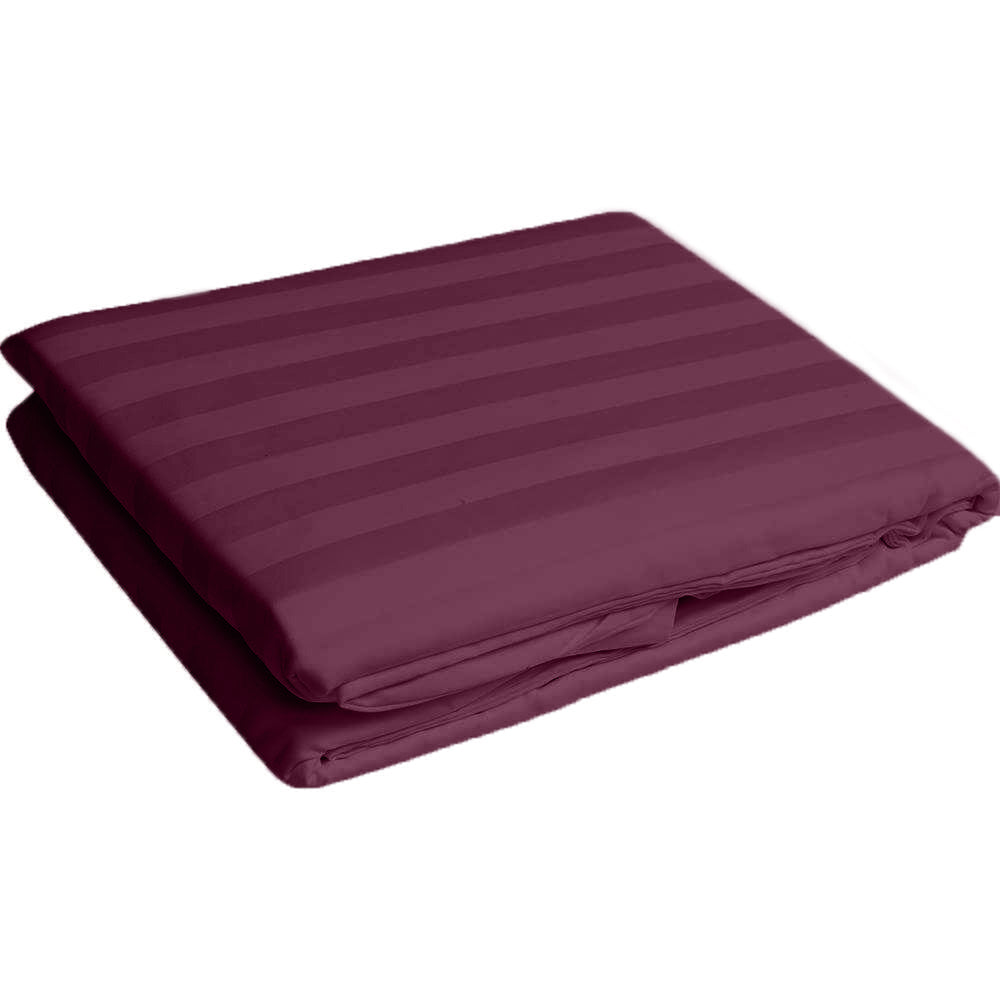 Cearsaf de pat cu elastic din damasc, densitate 130 g/mp, Mauve
