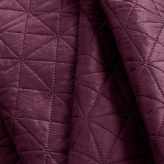 Cuvertura de pat din catifea matlasata, Laila, 180-190 g/m2, bordeaux
