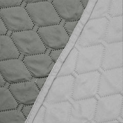 Cuvertura de pat matlasata, Axel, densitate 70 g/mp, Grafit/Gri