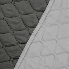 Cuvertura de pat matlasata, Axel, densitate 70 g/mp, Antracit/Gri